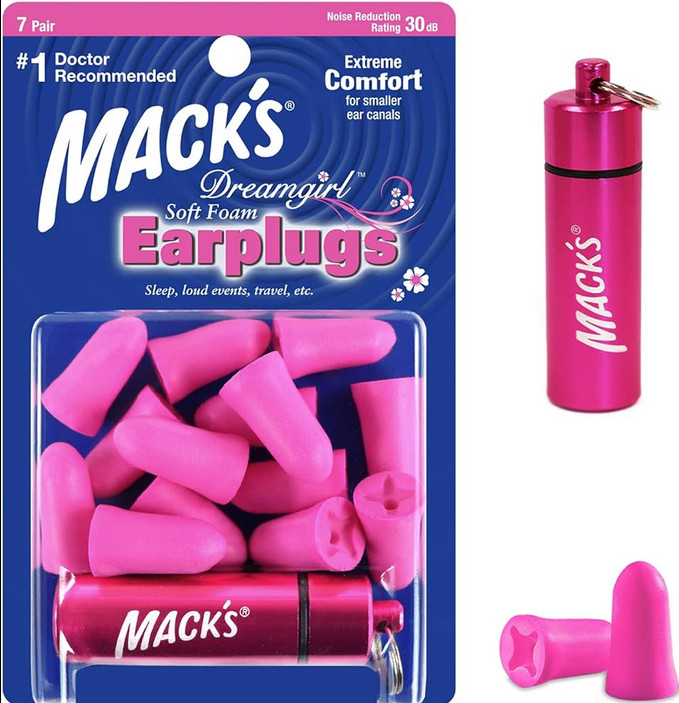Macks Dreamgirl (7 Pares + Case) Protetor Auricular para Mulheres - 30Dbs (Protetores Auriculares)